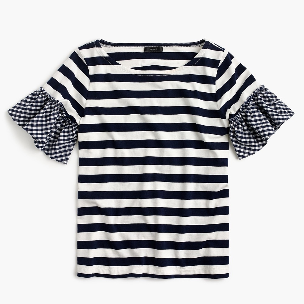 J. Crew Ruffle Sleeve Top - Picture 4 of 8